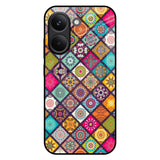 Multicolor Mandala Poco X8 Pro 5G Glass Back Cover Online