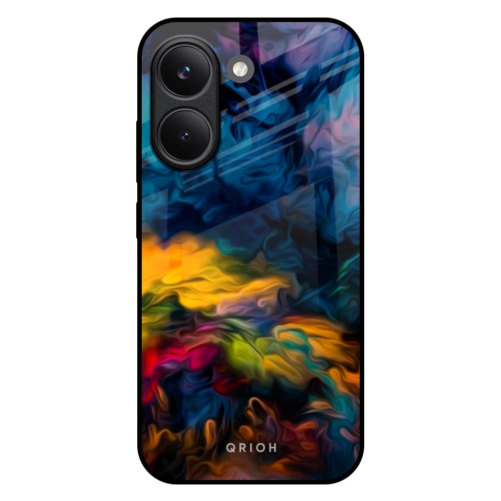 Multicolor Oil Painting Poco X8 Pro 5G Glass Back Cover Online