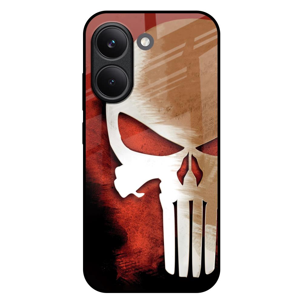 Red Skull Poco X8 Pro 5G Glass Back Cover Online