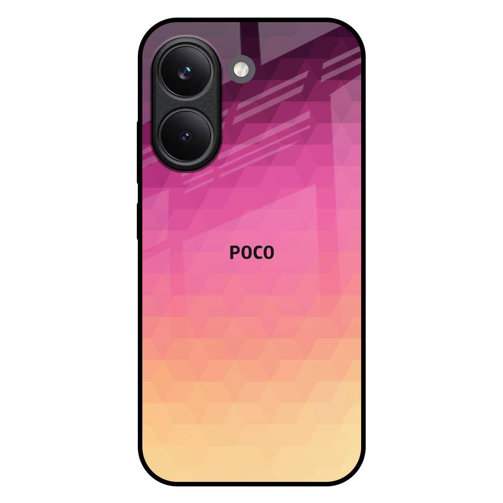 Geometric Pink Diamond Poco X8 Pro 5G Glass Back Cover Online