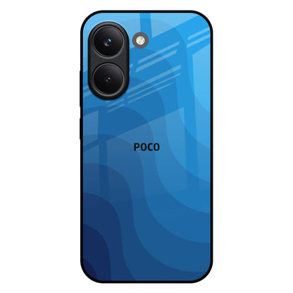 Blue Wave Abstract Poco X8 Pro 5G Glass Back Cover Online