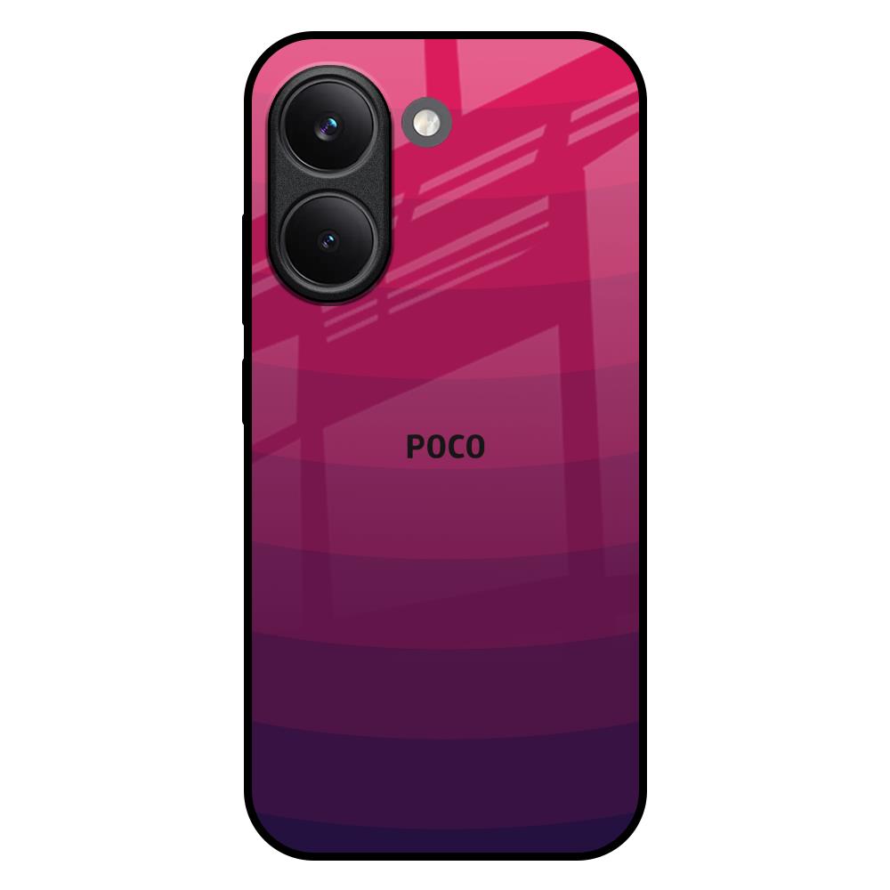 Wavy Pink Pattern Poco X8 Pro 5G Glass Back Cover Online