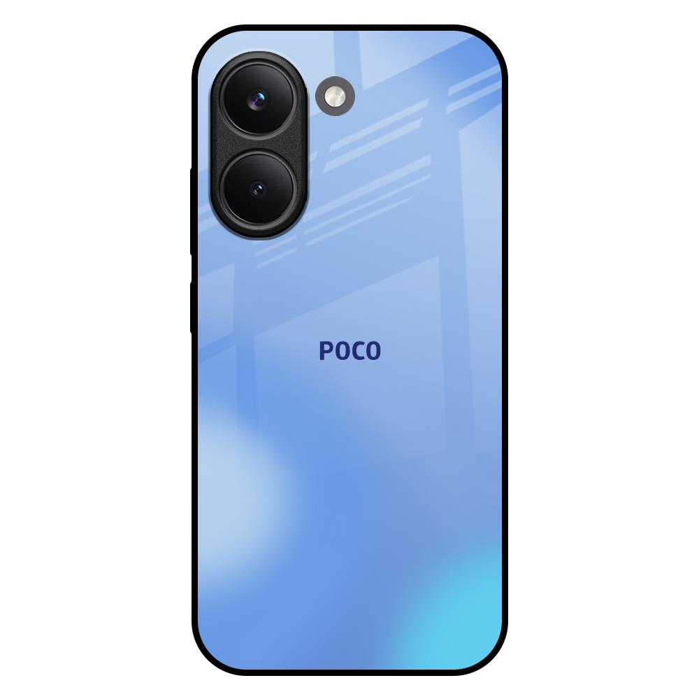 Vibrant Blue Texture Poco X8 Pro 5G Glass Back Cover Online