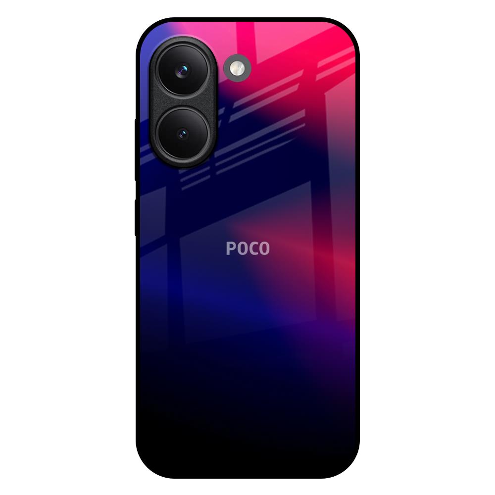 Blue Ombre Poco X8 Pro 5G Glass Back Cover Online
