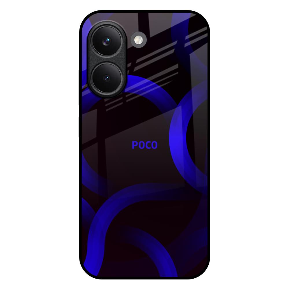 Blue Ring Light Poco X8 Pro 5G Glass Back Cover Online