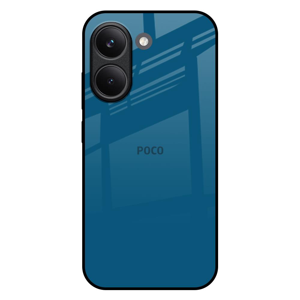 Cobalt Blue Poco X8 Pro 5G Glass Back Cover Online