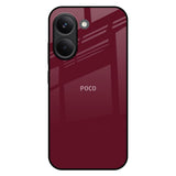 Classic Burgundy Poco X8 Pro 5G Glass Back Cover Online