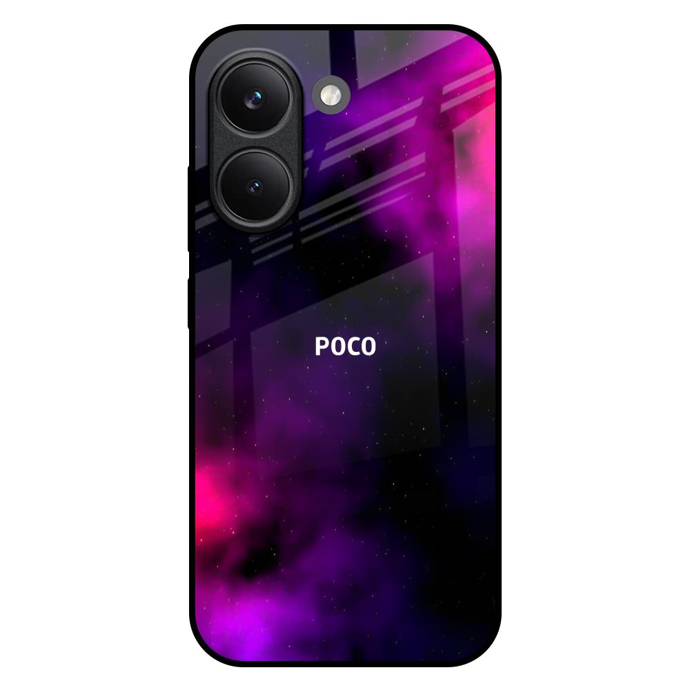 Pink Galaxy Poco X8 Pro 5G Glass Back Cover Online