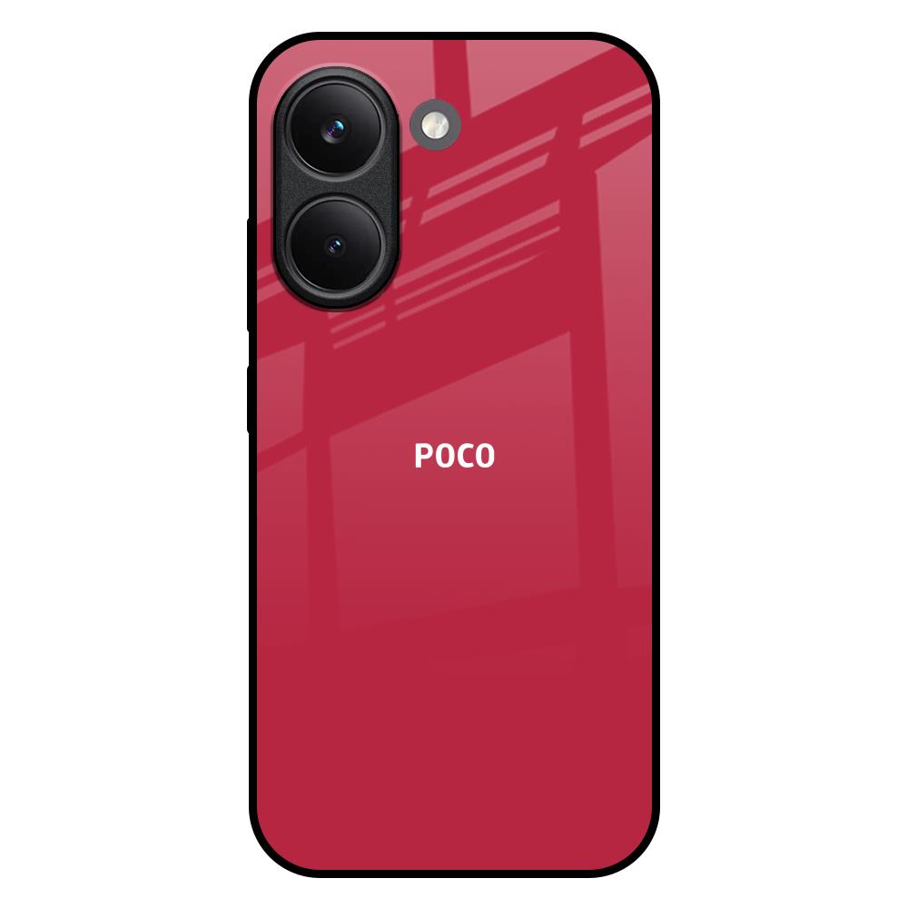 Solo Maroon Poco X8 Pro 5G Glass Back Cover Online
