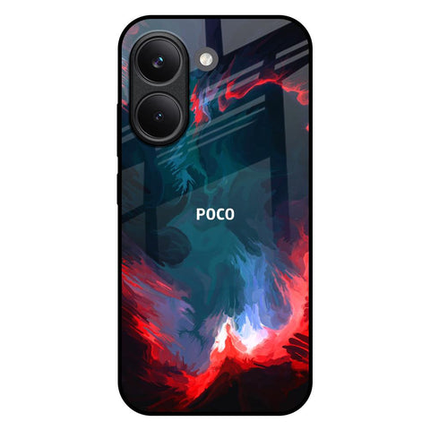 Brush Art Poco X8 Pro 5G Glass Back Cover Online