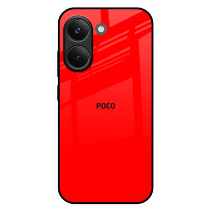 Blood Red Poco X8 Pro 5G Glass Back Cover Online
