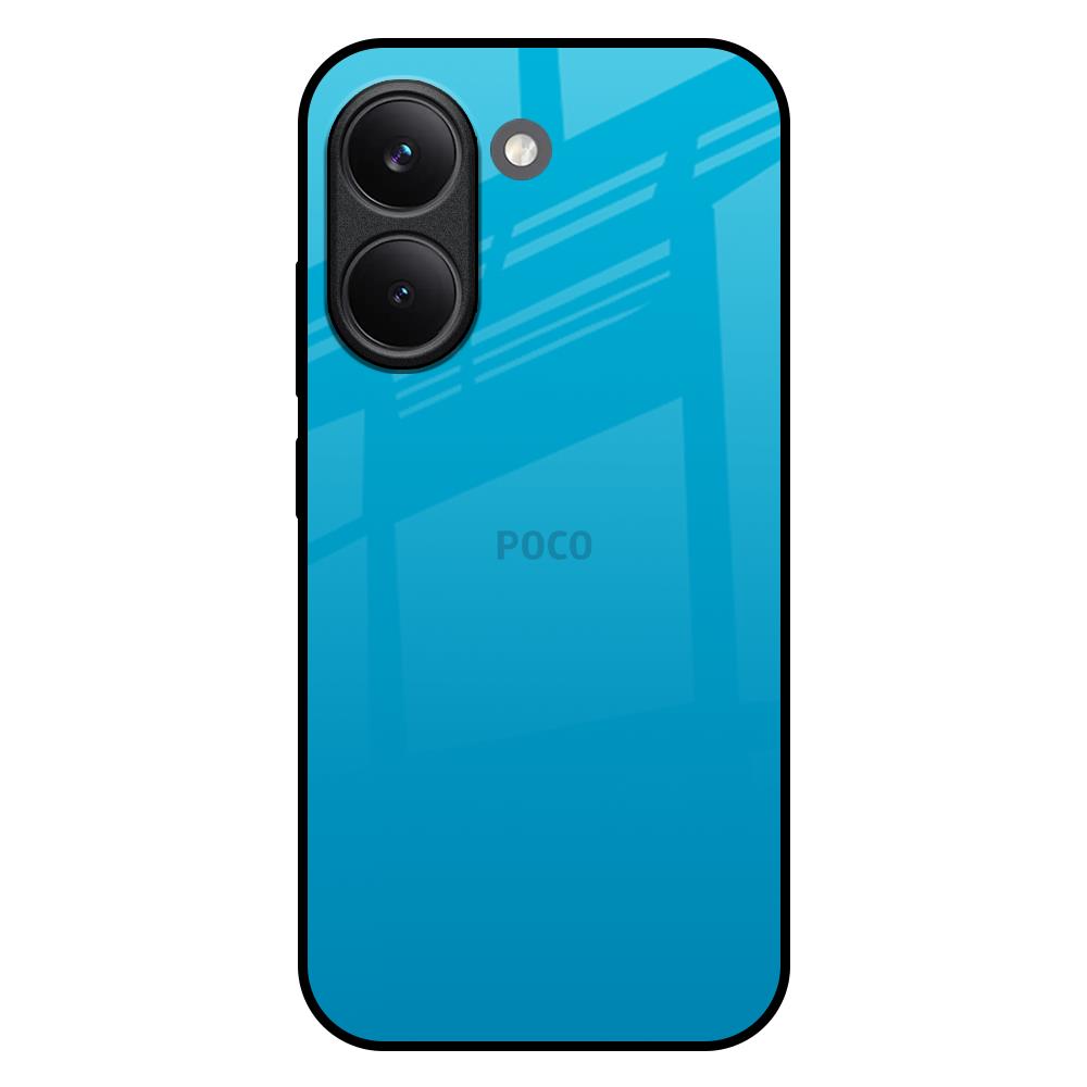 Blue Aqua Poco X8 Pro 5G Glass Back Cover Online