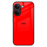 Blood Red Poco X8 Pro 5G Glass Back Cover Online