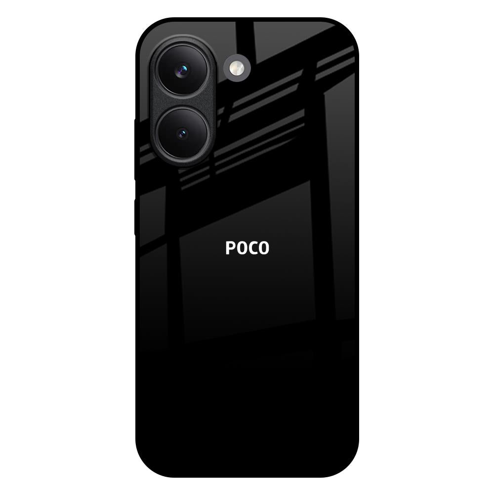 Jet Black Poco X8 Pro 5G Glass Back Cover Online