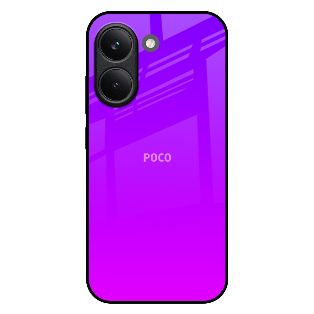 Purple Pink Poco X8 Pro 5G Glass Back Cover Online