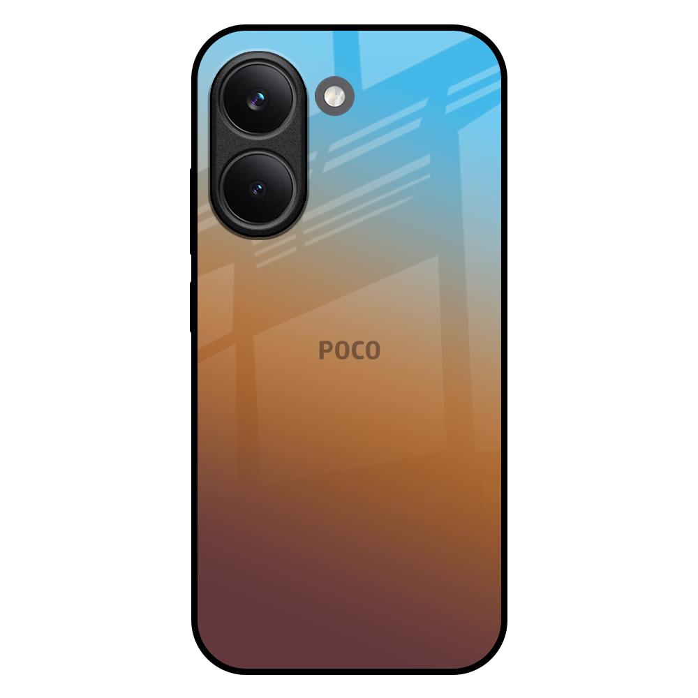 Rich Brown Poco X8 Pro 5G Glass Back Cover Online