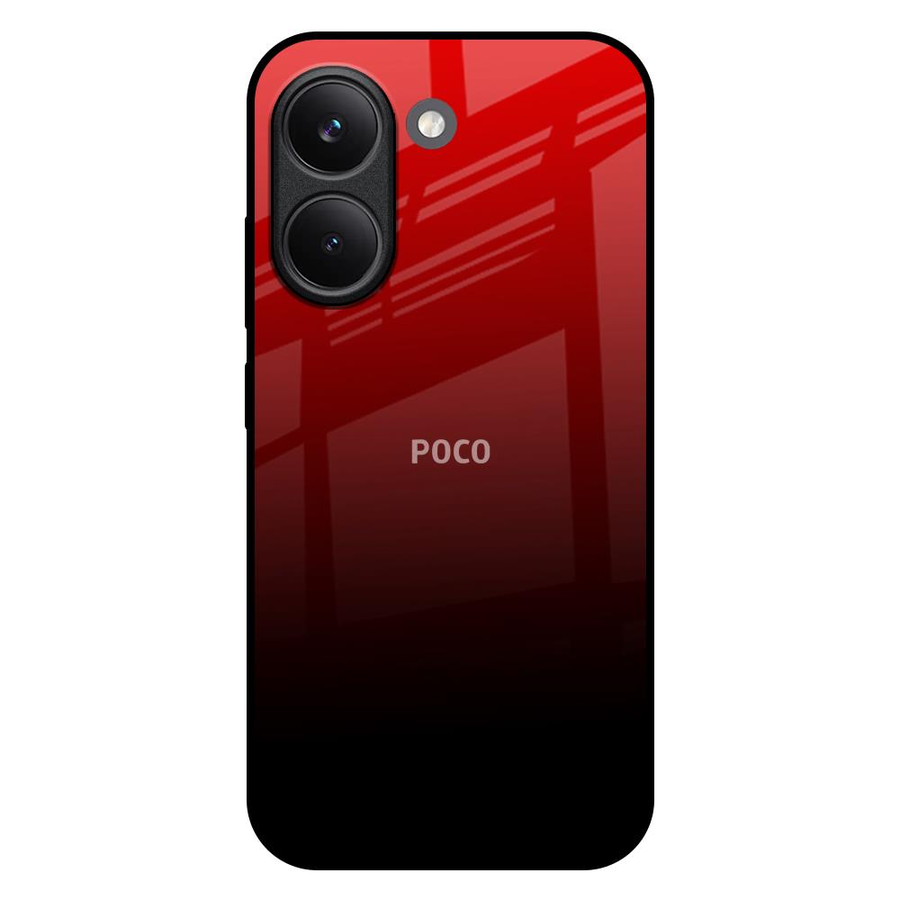 Maroon Faded Poco X8 Pro 5G Glass Back Cover Online