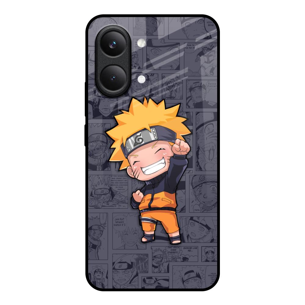 Orange Chubby Poco X8 Pro max 5G Glass Back Cover Online