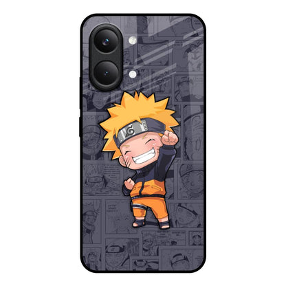 Orange Chubby Poco X8 Pro max 5G Glass Back Cover Online