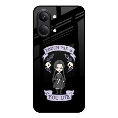 Touch Me & You Die Poco X8 Pro max 5G Glass Back Cover Online