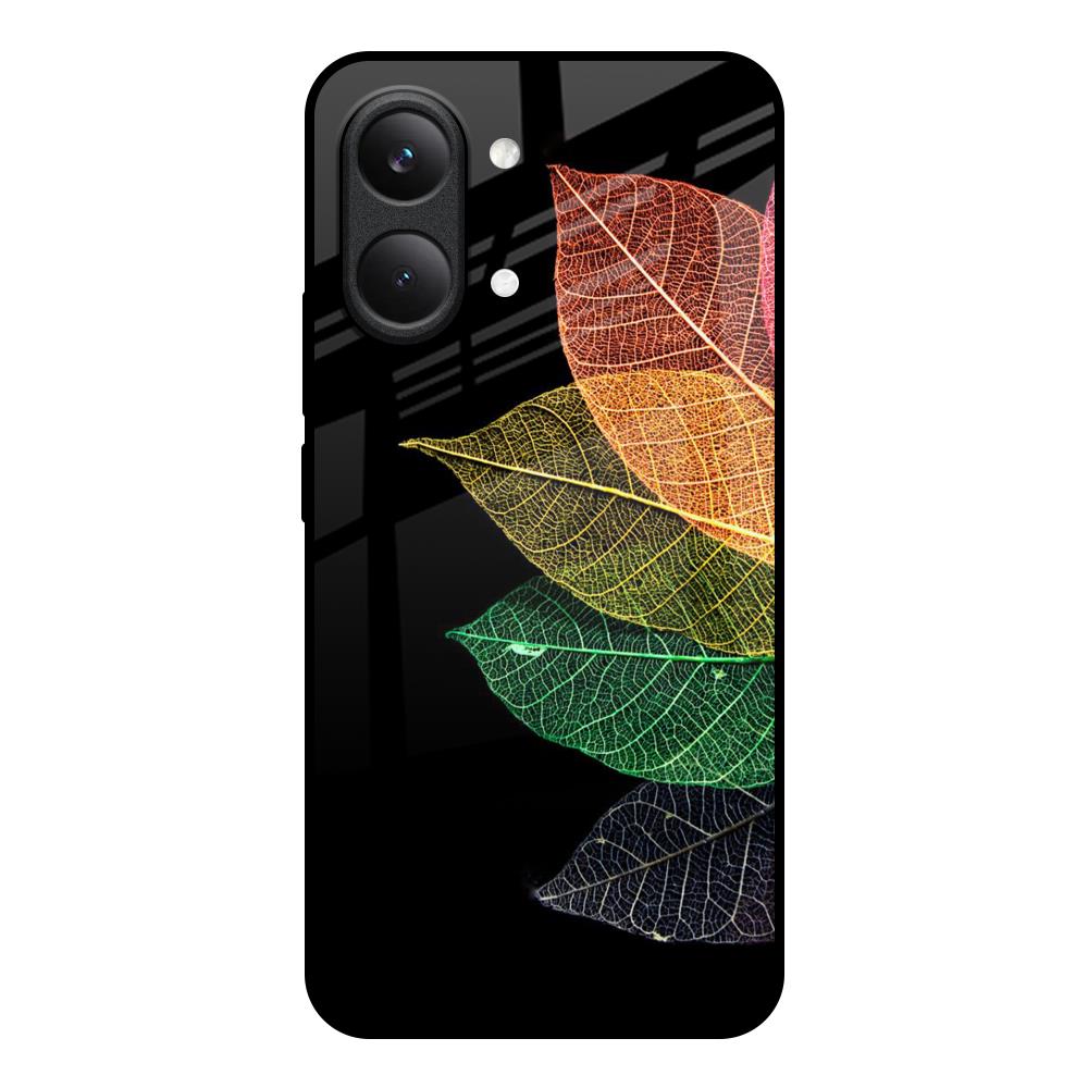 Colorful Leaves Poco X8 Pro max 5G Glass Back Cover Online