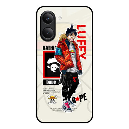 Bape Luffy Poco X8 Pro max 5G Glass Back Cover Online