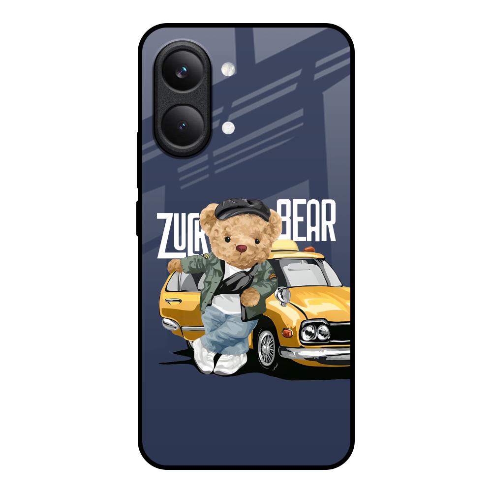 Adventurous Bear Poco X8 Pro max 5G Glass Back Cover Online