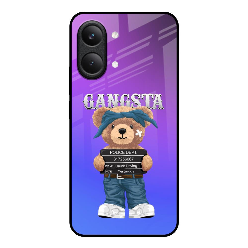 Gangsta Bear Poco X8 Pro max 5G Glass Back Cover Online