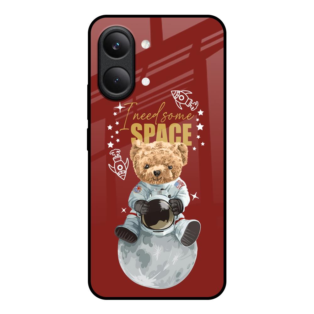 Astronaut Bear Poco X8 Pro max 5G Glass Back Cover Online
