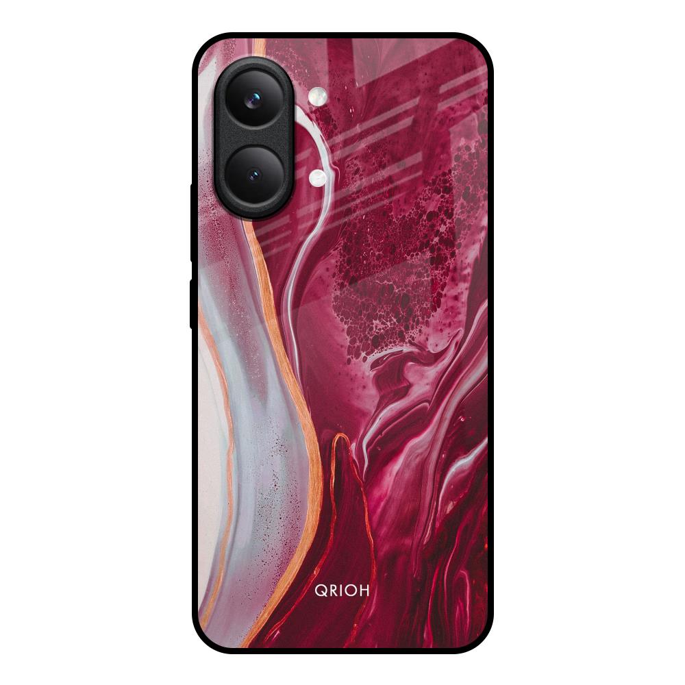 Crimson Ruby Poco X8 Pro max 5G Glass Back Cover Online