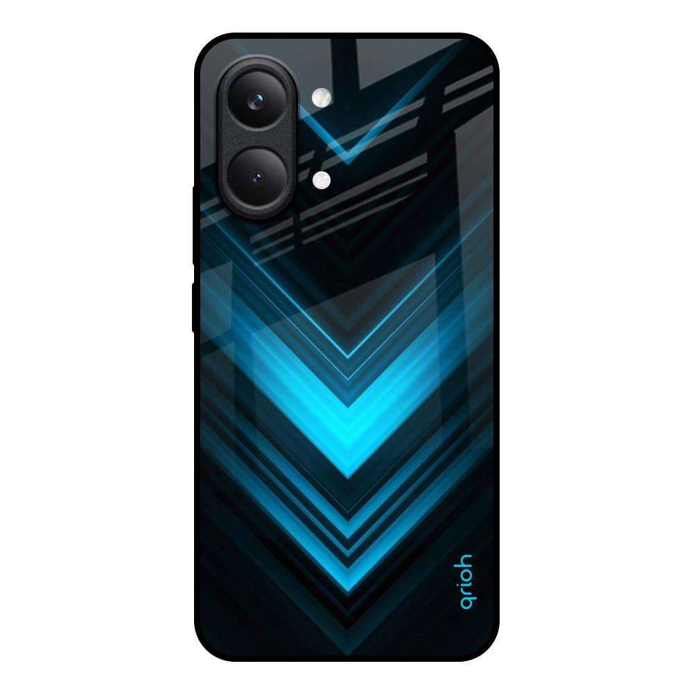 Vertical Blue Arrow Poco X8 Pro max 5G Glass Back Cover Online