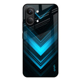 Vertical Blue Arrow Poco X8 Pro max 5G Glass Back Cover Online