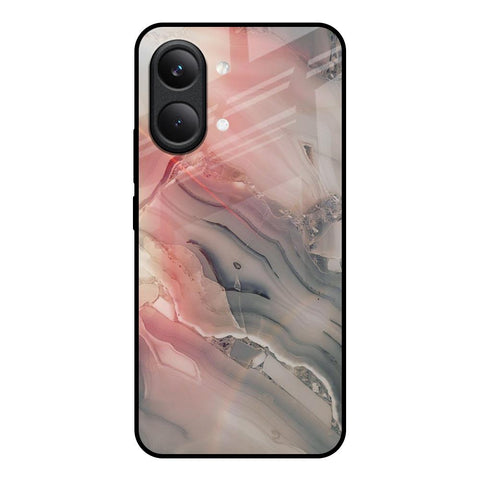 Pink And Grey Marble Poco X8 Pro max 5G Glass Back Cover Online