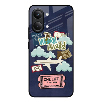 Tour The World Poco X8 Pro max 5G Glass Back Cover Online
