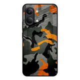 Camouflage Orange Poco X8 Pro max 5G Glass Back Cover Online