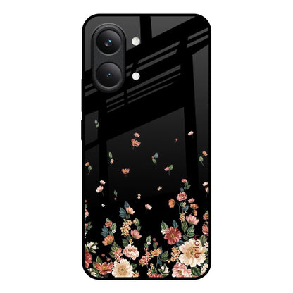 Floating Floral Print Poco X8 Pro max 5G Glass Back Cover Online