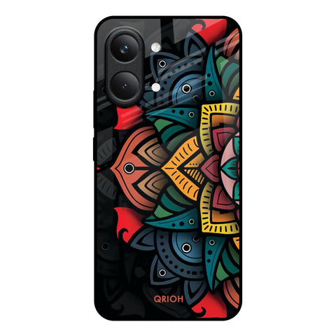 Retro Gorgeous Flower Poco X8 Pro max 5G Glass Back Cover Online