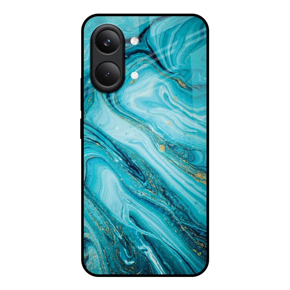 Ocean Marble Poco X8 Pro max 5G Glass Back Cover Online