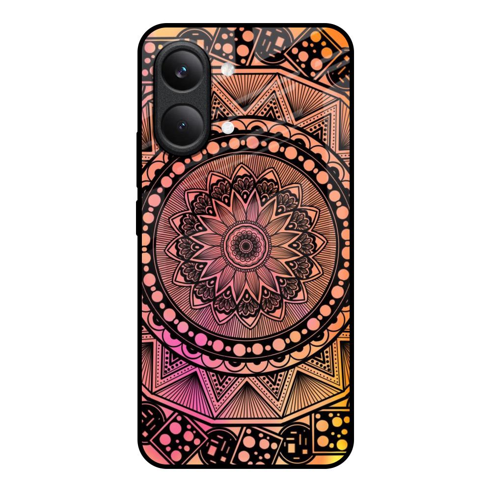 Floral Mandala Poco X8 Pro max 5G Glass Back Cover Online