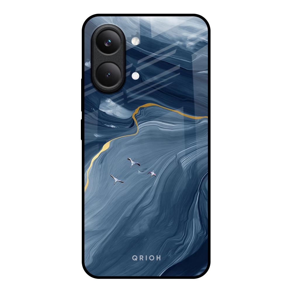 Deep Ocean Marble Poco X8 Pro max 5G Glass Back Cover Online