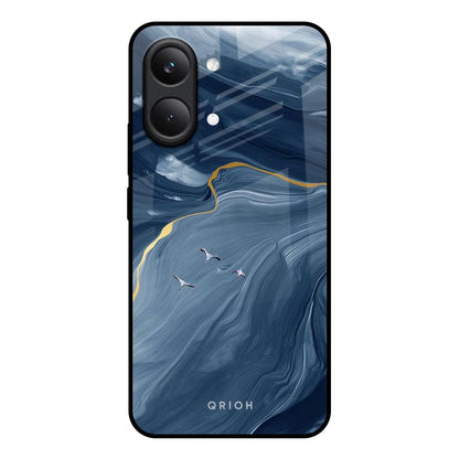 Deep Ocean Marble Poco X8 Pro max 5G Glass Back Cover Online