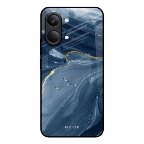 Deep Ocean Marble Poco X8 Pro max 5G Glass Back Cover Online
