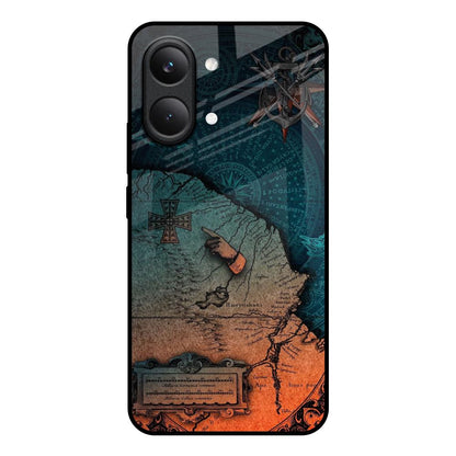 Geographical Map Poco X8 Pro max 5G Glass Back Cover Online
