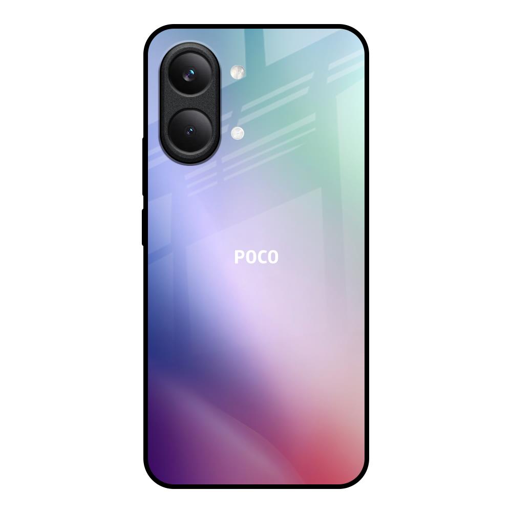 Abstract Holographic Poco X8 Pro max 5G Glass Back Cover Online