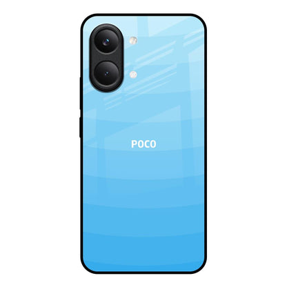 Wavy Blue Pattern Poco X8 Pro max 5G Glass Back Cover Online