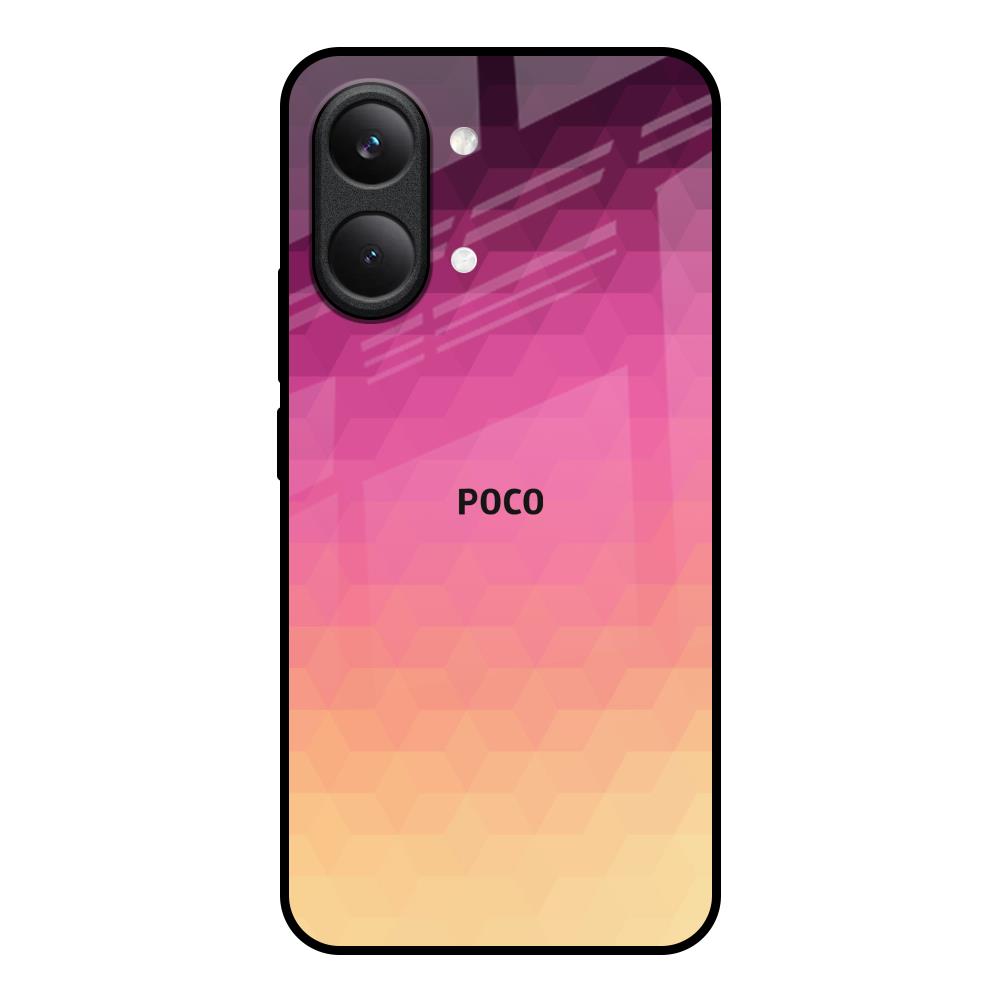 Geometric Pink Diamond Poco X8 Pro max 5G Glass Back Cover Online