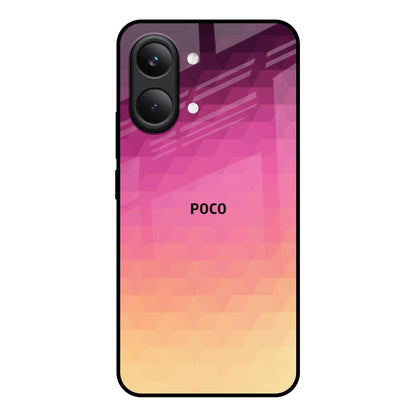 Geometric Pink Diamond Poco X8 Pro max 5G Glass Back Cover Online