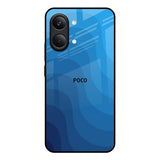Blue Wave Abstract Poco X8 Pro max 5G Glass Back Cover Online