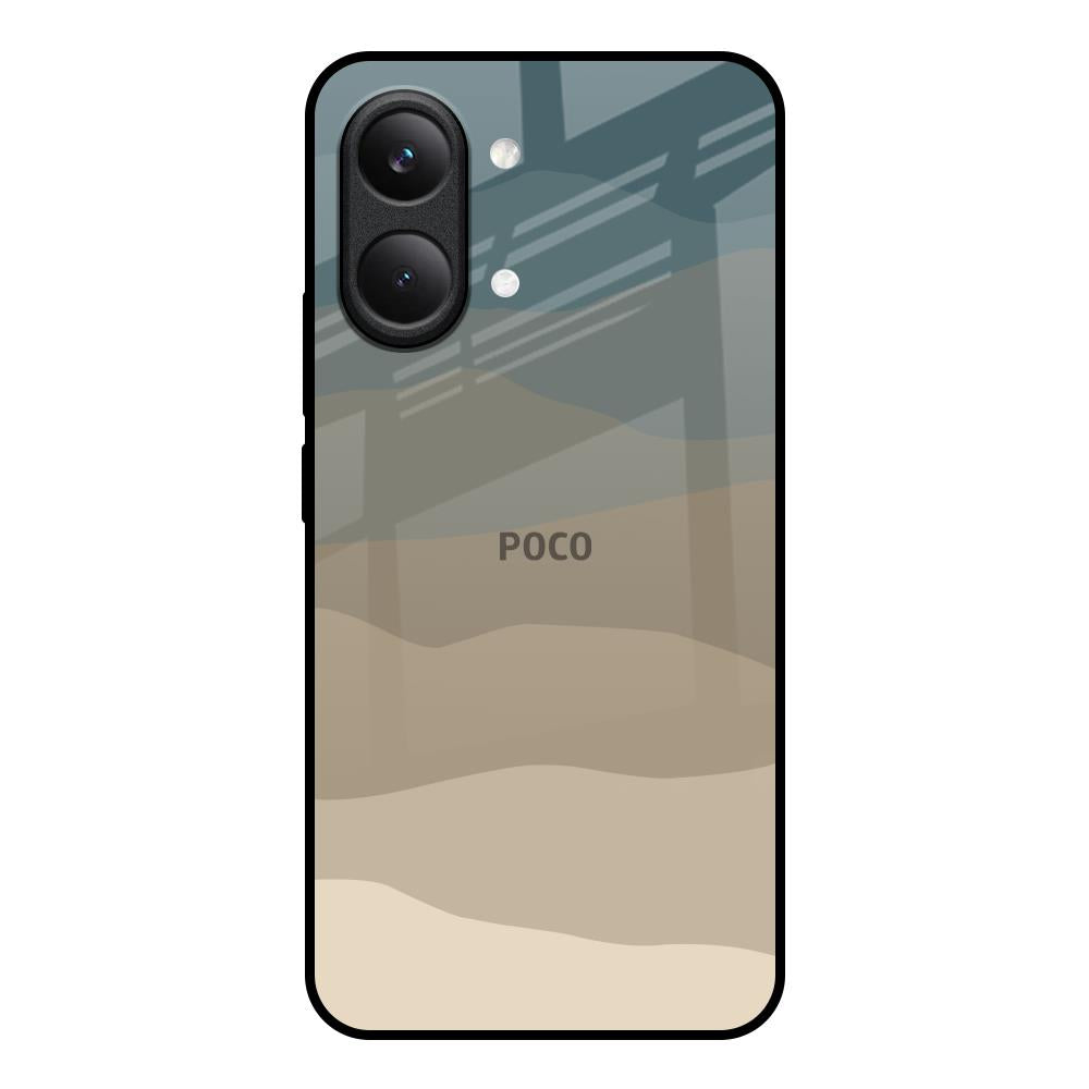 Abstract Mountain Pattern Poco X8 Pro max 5G Glass Back Cover Online