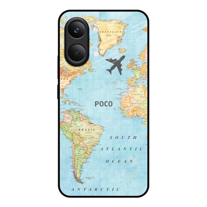 Fly Around The World Poco X8 Pro max 5G Glass Back Cover Online